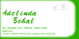 adelinda behal business card